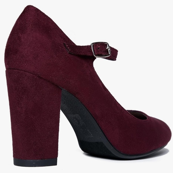 Mary Jane Heels vegan suede 9 - Picture 4 of 11